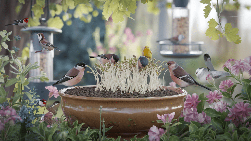 Sprouted Seeds: A Nutritious Feast for Your Birds