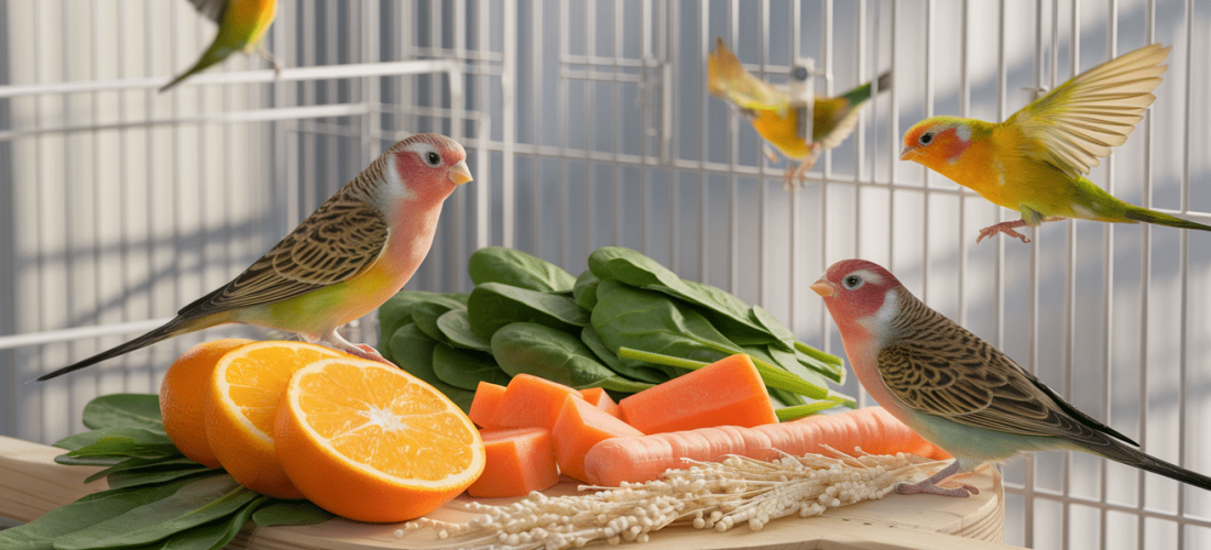 découvrez comment fournir une alimentation équilibrée à vos canaris en captivité pour assurer leur santé et leur bien-être. apprenez à choisir les bons aliments, les légumes essentiels et les suppléments nécessaires pour une vie heureuse et énergique.