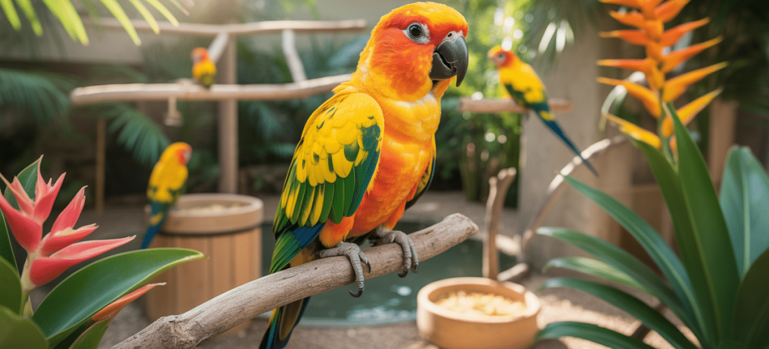 découvrez tout ce qu'il faut savoir sur l'élevage de la conure soleil, ce magnifique oiseau coloré qui illumine votre quotidien. apprenez les techniques de soin, d'alimentation et d'éducation pour profiter pleinement de la compagnie de ce rayon de soleil à plumes.