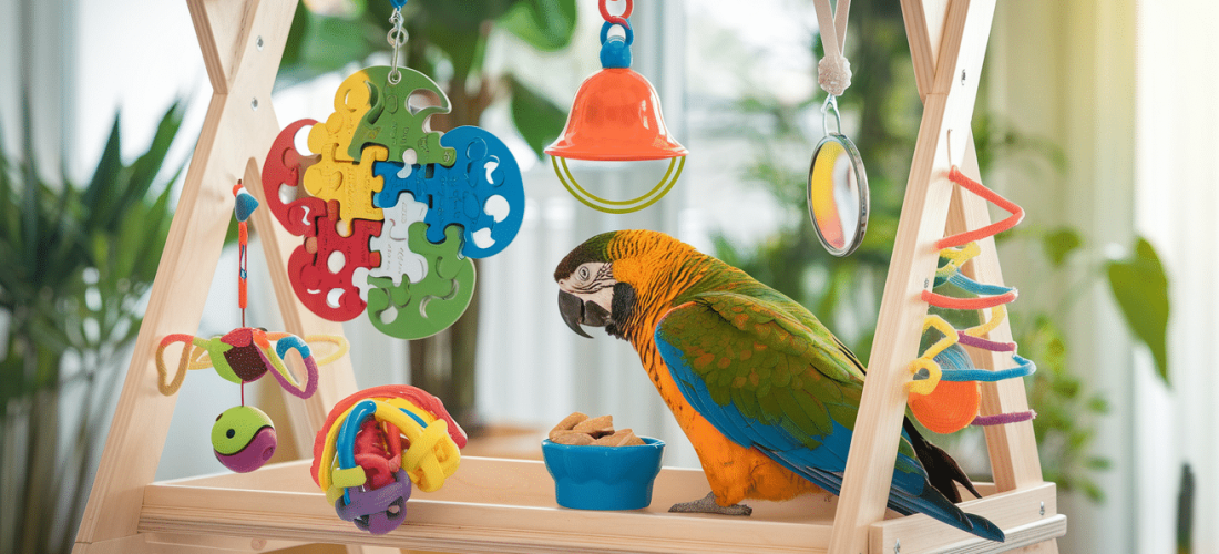 découvrez une sélection de jouets interactifs spécialement conçus pour stimuler l'intelligence et le bien-être de votre perroquet. offrez-lui des moments de jeu enrichissants qui favoriseront son développement et sa joie de vivre.