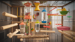 découvrez les accessoires incontournables pour l'aménagement de la cage de votre oiseau : perchoirs confortables, mangeoires pratiques, abreuvoirs adaptés et jouets stimulants. offrez à votre compagnon à plumes tout le nécessaire pour un habitat sain et joyeux.