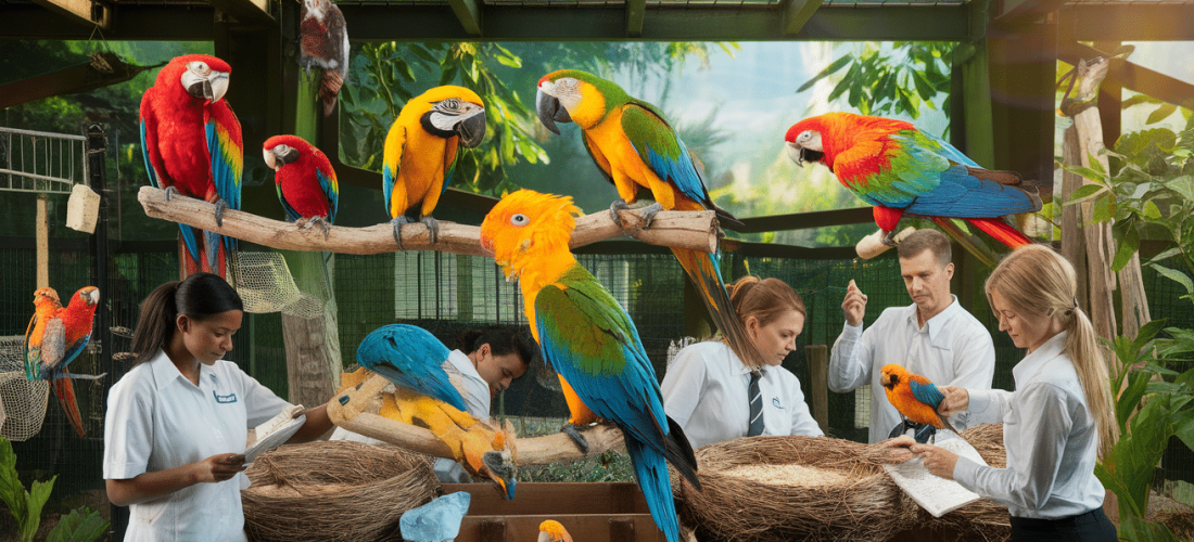découvrez notre programme de reproduction dédié aux perroquets, conçu pour assurer la santé et le bien-être de ces magnifiques oiseaux. apprenez les meilleures pratiques, les conseils d'élevage et les techniques de conservation pour préserver les différentes espèces de perroquets.